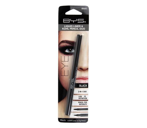 Delineador Bys Kohl Dúo 2 En 1 Plumón 0.25ml Y Lápiz 0.15g