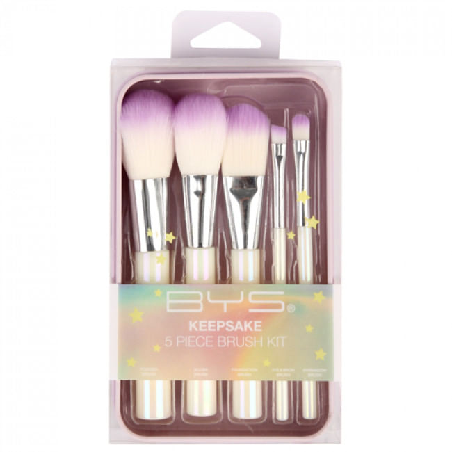 Set De Brochas Bys Unicornio 5 Piezas Cromantic