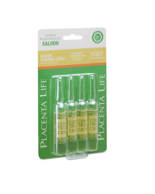 Loción Anticaída Placenta Life  Ampolletas 4 Unidades x 13 ML