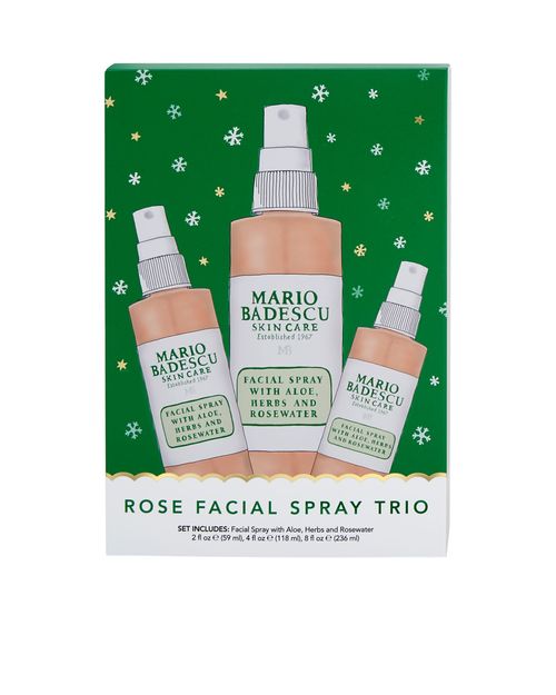 Kit Spray Facial Mario Badescu Agua De Rosas Trio Holiday