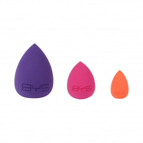 Kit De Esponjas Beauty Sponge Collection 3 Unidades Neon Bys