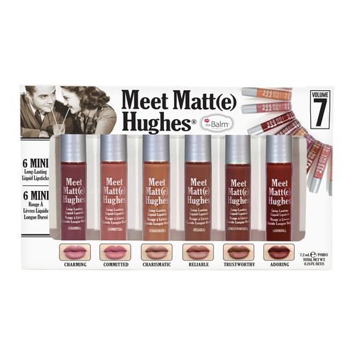 Kit De Labiales Mate The Balm Meet Matte Hughes Volumen  7 Mini