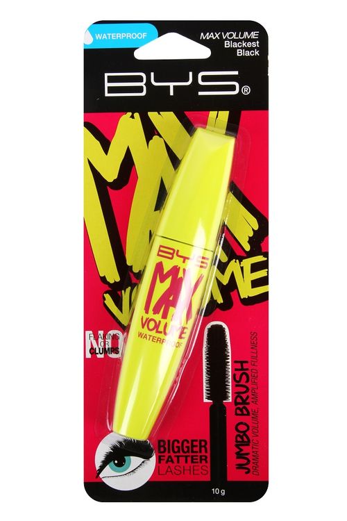 Pestañina Bys Max Volume A Prueba De Agua 10ml