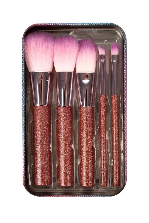 Set De Brochas Bys Keepsake Glitter  5 Piezas