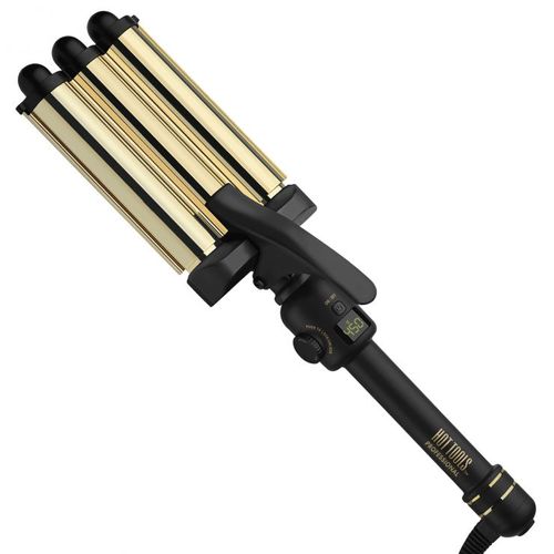 Rizador Hot Tools En Onda De 3 Barras 24K Gold