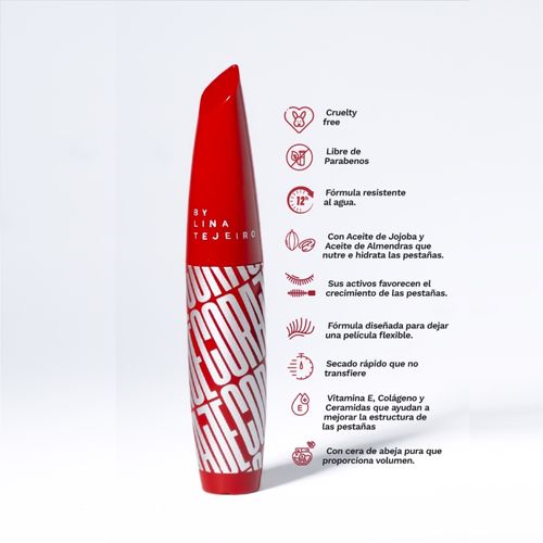 Pestañina Coraje By Lina Tejeiro Con Aceite De Jojoba 13g
