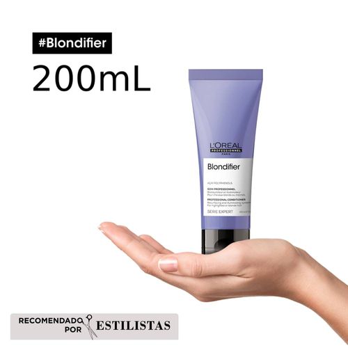 Acondicionador Blondifier brillo para cabello rubio Loreal professionnel 200ml