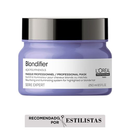 Mascarilla Blondifier nutrición y cuidado del rubio Loreal professionnel 250ml