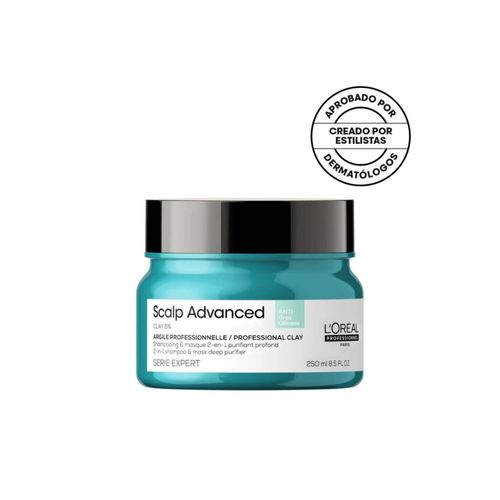 Mascarilla Arcilla purificante Scalp Advanced anti grasa Loreal professionnel 250ml