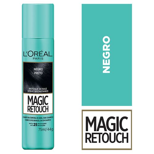 Spray L'Oréal Paris Magic Retouch Negro 75 ml