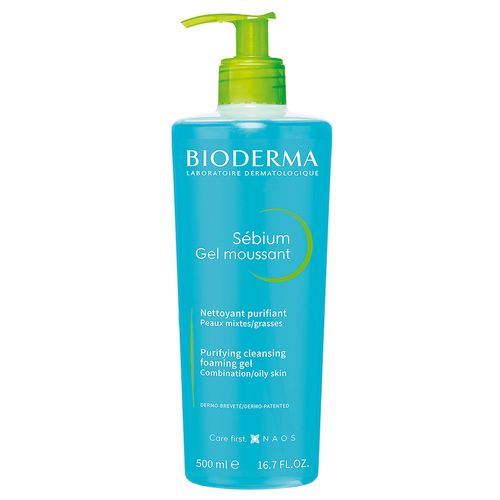 Gel Limpiador Para Piel Mixta A Grasa Bioderma Sébium Gel Moussant 500ml