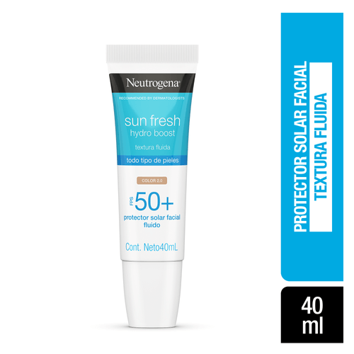 Protector Solar Sun Fresh Hydro Boost Tono Claro FPS 50+ 40ml