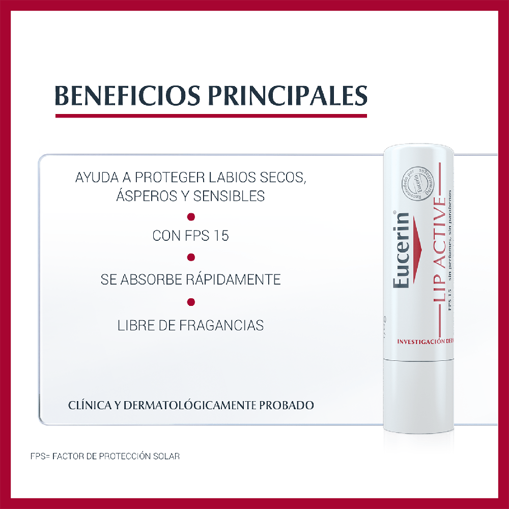 Protector Labial Eucerin Ph5 Lip Active FPS 15 | Cromantic