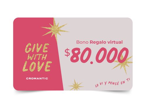 Bono de Regalo Virtual $80.000