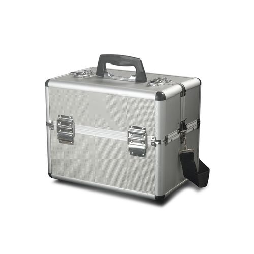 Caja De Maquillaje Profesional Salon Expert Plateado