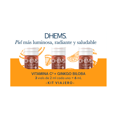 Kit Viajero Sérum Vitamina C 2mL Dhems x 3 unidades