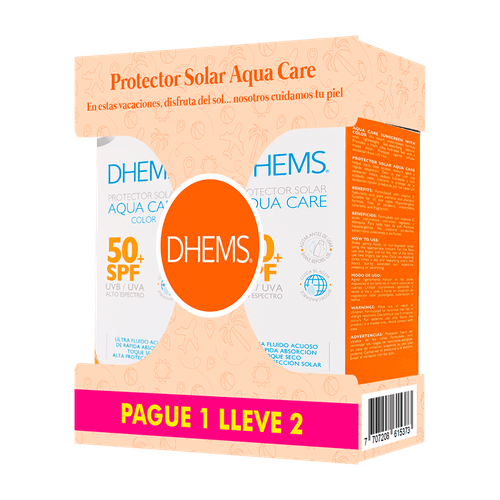 Kit Pague 1 Lleve 2 Solar Aqua Care Dhems 50mL +solar Aqua care Dhems color 50 ml