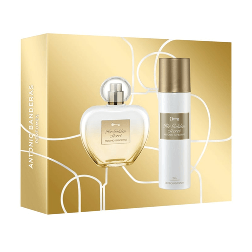 Set Perfume Mujer Antonio Banderas Her Golden Secret EDT 80 ml + DESODORANTE 150 ML