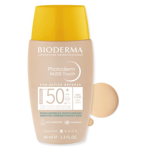 Protector Solar Bioderma Photoderm Nude Touch Natural Spf50+
