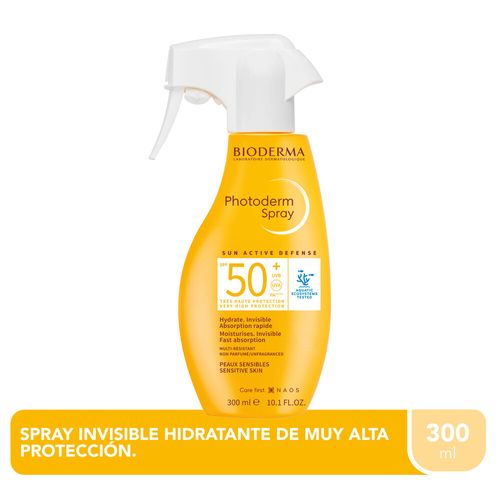 Protector Solar Corporal Para Todo Tipo De Piel Bioderma Photoderm Spray Spf 50+  300ml
