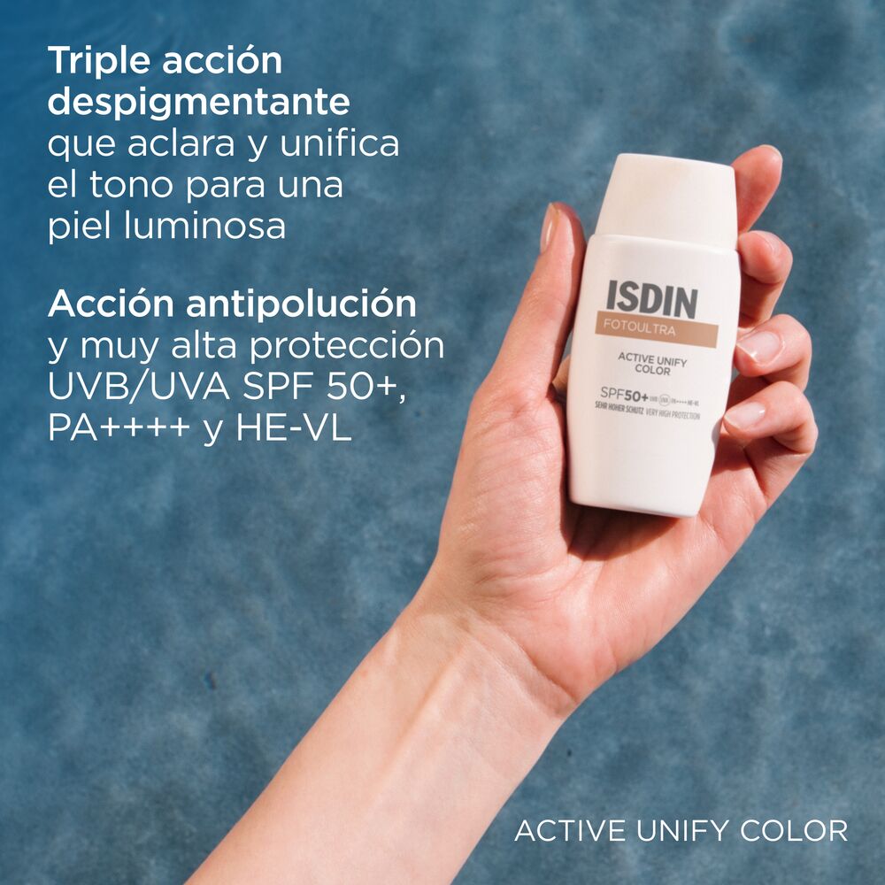Protector Solar Fotoultra 100 Isdin Active Unify Color SPF 50 | Cromantic