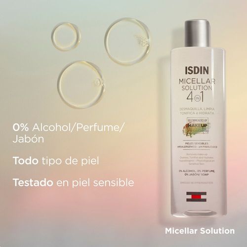 Limpiador Facial Hidratante Isdin micellar solution 400ml