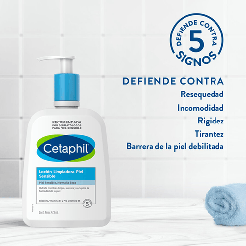 Loción Limpiadora Cetaphil Piel Sensible 473ml