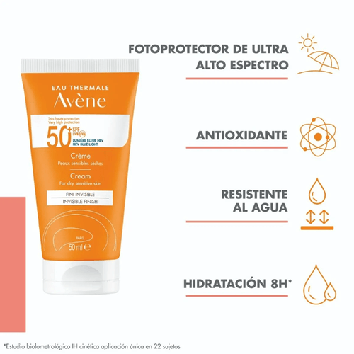 Protector Solar en Crema Avène LN SPF 50+ 50 ML