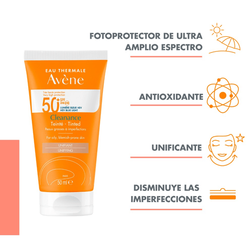 Protector Solar Cleanance Color Avène Spf 50 + 50Ml