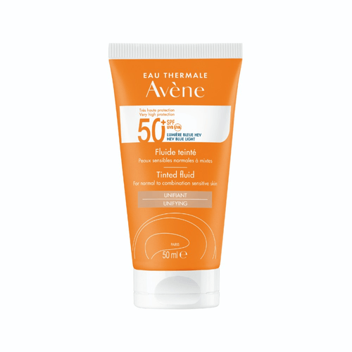 Protector Solar Fluido Con Color Avène Spf 50+ 50 Ml