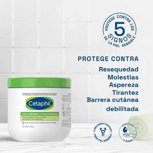 Crema hidratante Cetaphil piel seca y sensible