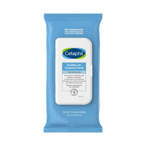 Toallitas de Limpieza Facial Cetaphil 25 unidades