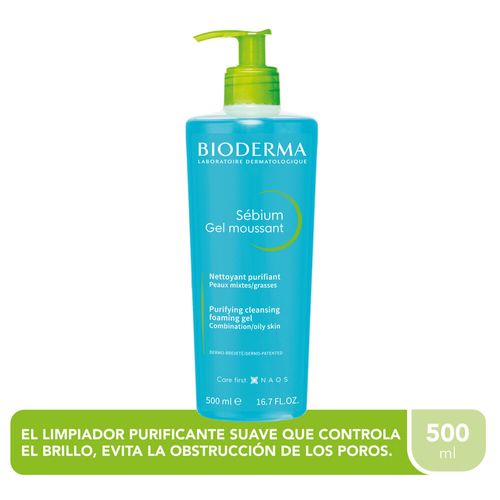 Bioderma Sébium Gel Moussant limpiador para piel mixta a grasa 500ml
