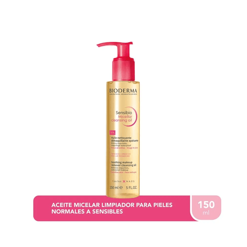 Sensibio Aceite Micelar limpiador, desmaquillante y calmante Bioderma