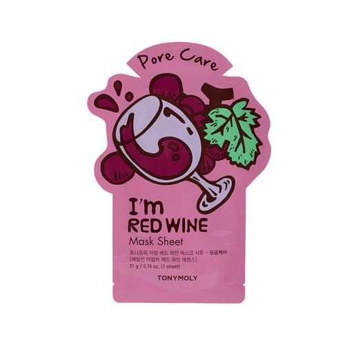 Mascarilla Facial Control Poros Tony Moly I´m Red Wine 21 ml