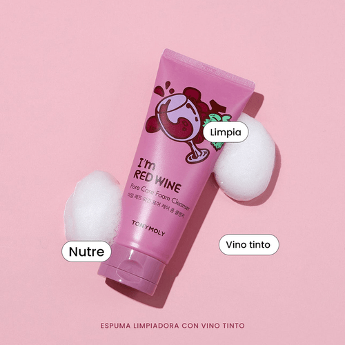 Limpiador En Espuma Tony Moly I'm Red Wine 180 ml
