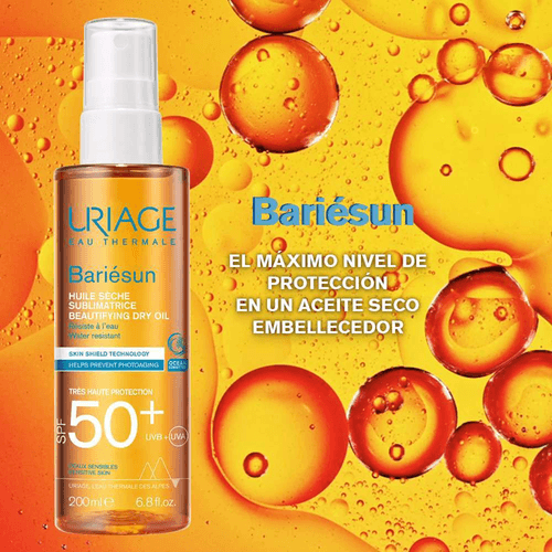 Aceite Embellecedor Uriage Bariesun Huile Seche Beautifying SPF50+