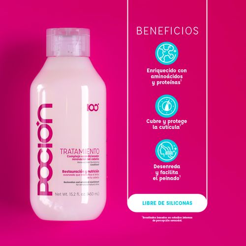 Tratamiento Acondicionador La Poción Reparación 450ml