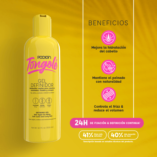 Gel Definidor de Rizos La Poción Tongolé 500ml