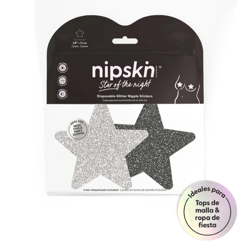 Sticker Cubre Pezones Estrella Nipskin® Star Of The Night 2 pares