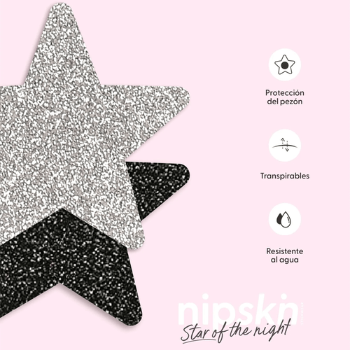 Sticker Cubre Pezones Estrella Nipskin® Star Of The Night 2 pares