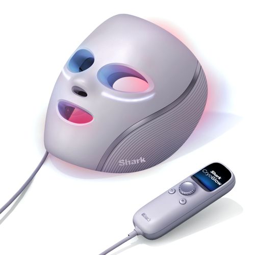 Máscara facial CryoGlow™ Shark™ con luz iQLED roja, azul e infrarroja y enfriamiento para el área debajo de los ojos FW312LAA