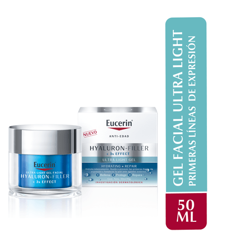 Gel Facial Eucerin Hyaluron Filler 3x Effect Gel Ultra Light 50ml