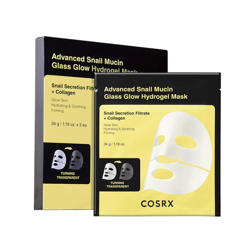 Mascarilla Cosrx Advanced Snail Mucin Glass Glow Hydrogel Mask 34gr