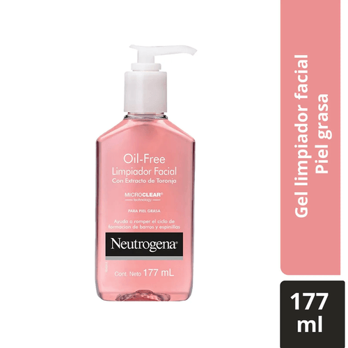 Gel Limpiador Facial Neutrogena Oil free Toronja Ácido Salicílico 177ml