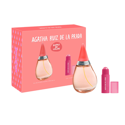 Set Agatha Ruiz de la Prada Gotas de Color EDT 100ml + Lip & Cheek Stick