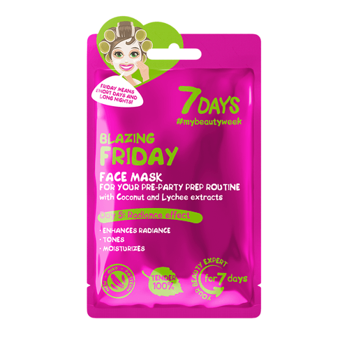 Mascarilla Facial 7 Days Blazing Friday With Coconut Water And Lychee