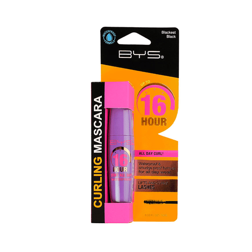 Pestañina BYS 16 Hour Curling Mascara Waterproof Blackest Black 10ml