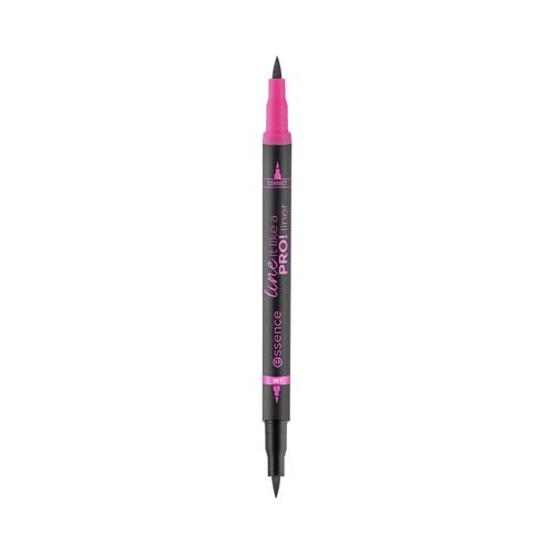 Delineador de Ojos Essence 2 en 1 con Punta Correctora Line It Like A Pro! TN1