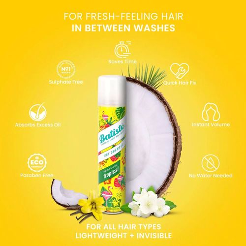 Shampoo Seco Batiste Coconut & Exotic Tropical 200ml
